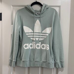 Adidas Women's Light Green Hoodie